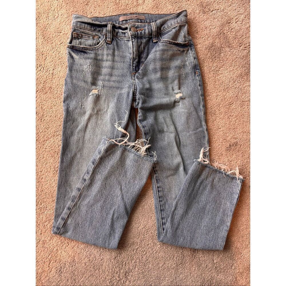 Joes Jeans high rise ankle fray distressed, Sz 24, $210 B25
